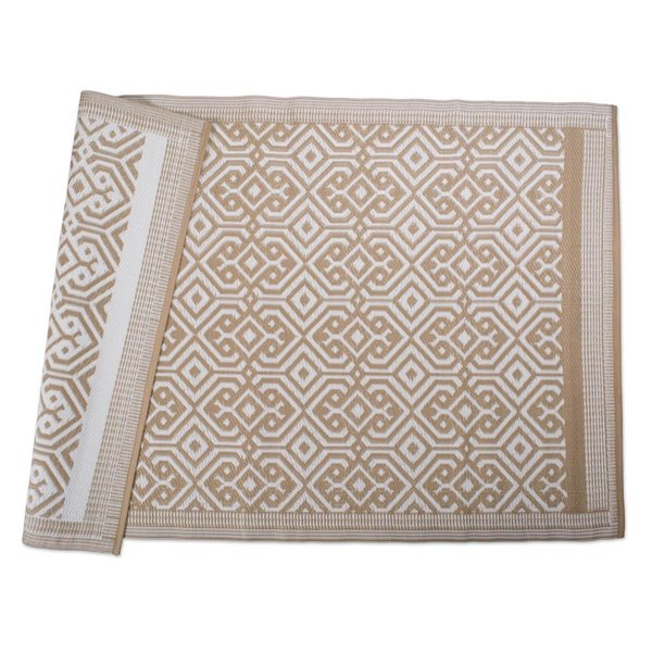 Design Imports 4 x 6 ft. Taupe Moroccan Outdoor Rug CAMZ10566